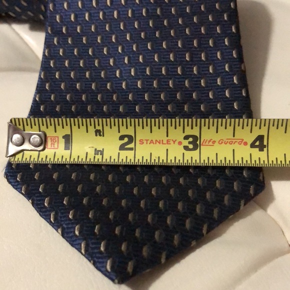Dockers Navy Silk Tie-EUC - Picture 5 of 9